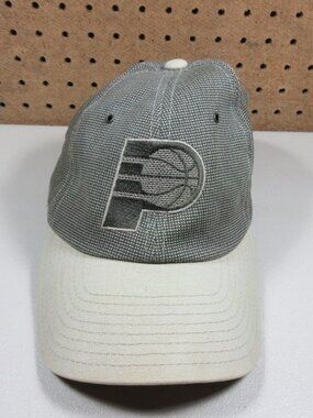Vintage ANNCO mens brown an khaki Indianpolis Pacers NBA strapback hat OS